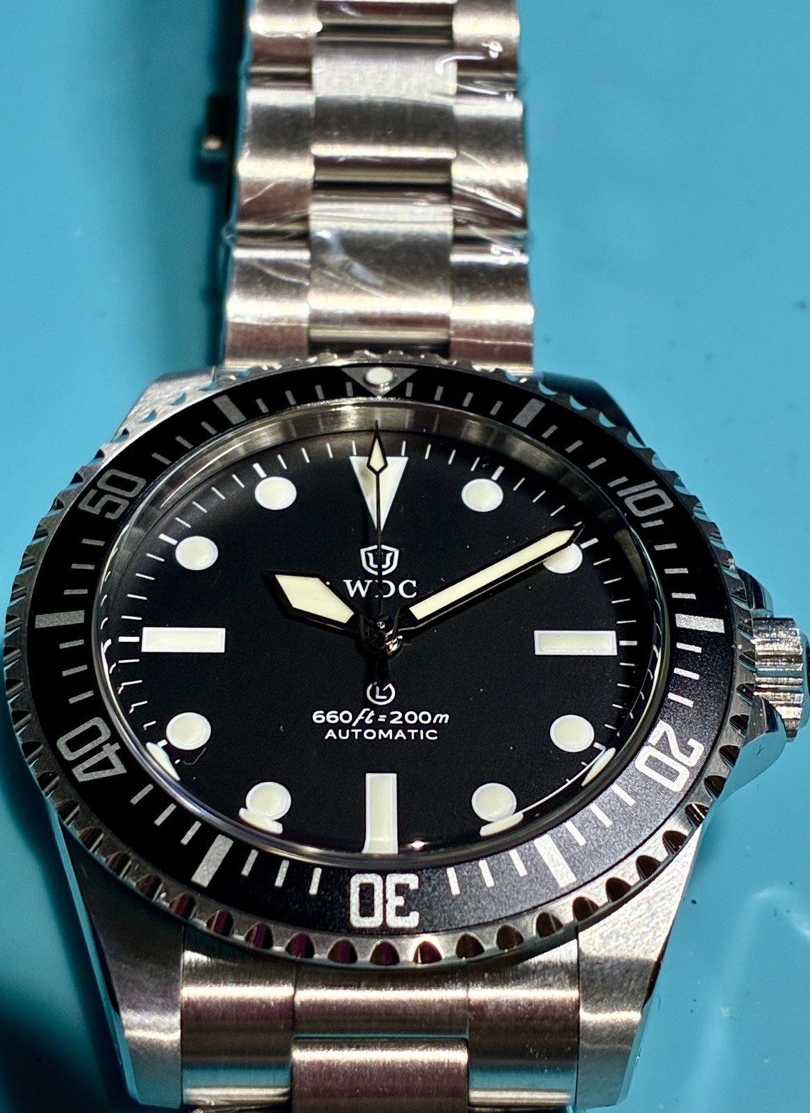 WATCHDIVES MILSPEC VINTAGE STYLE DIVER PT5000 HIGH BEAT AUTO SAPPHIRE STAINLESS