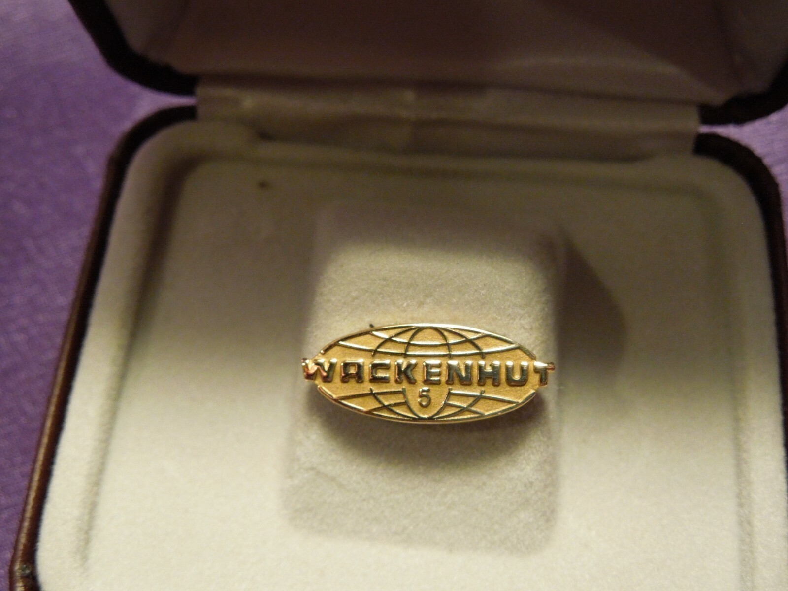 1/5 10K Gold Filled Wackenhut 5 Security CTO Tie Tack