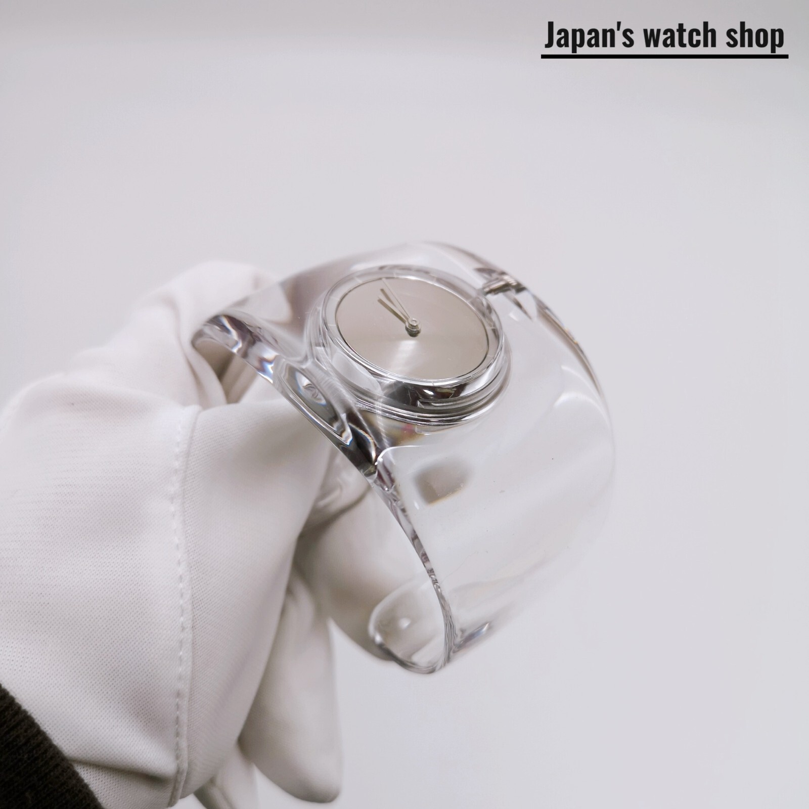 ISSEY MIYAKE O-Bold NYAS001 Transparent Bangle Watch Unisex Watch New in Box