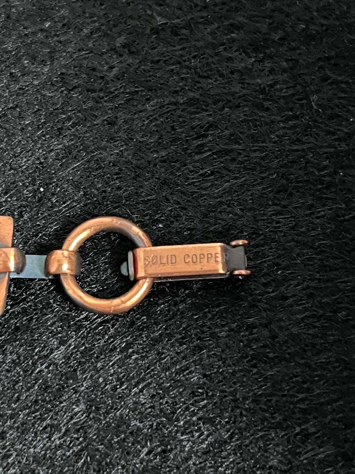 Copper 7.5 inch Long Bracelet Bangle With Square Beautiful Design