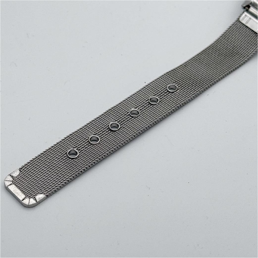 VAGUE WATCH CO COUSSIN Quartz Watch Silver Dial Stainless Steel Japan In hand