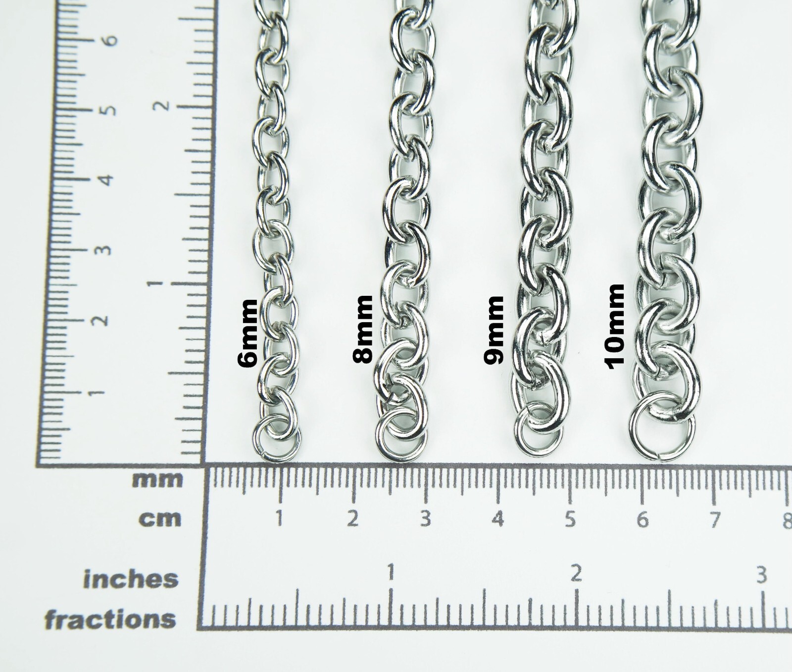 Cable Chain Necklace Waterproof Stainless Steel, Any Long Short or Custom Length