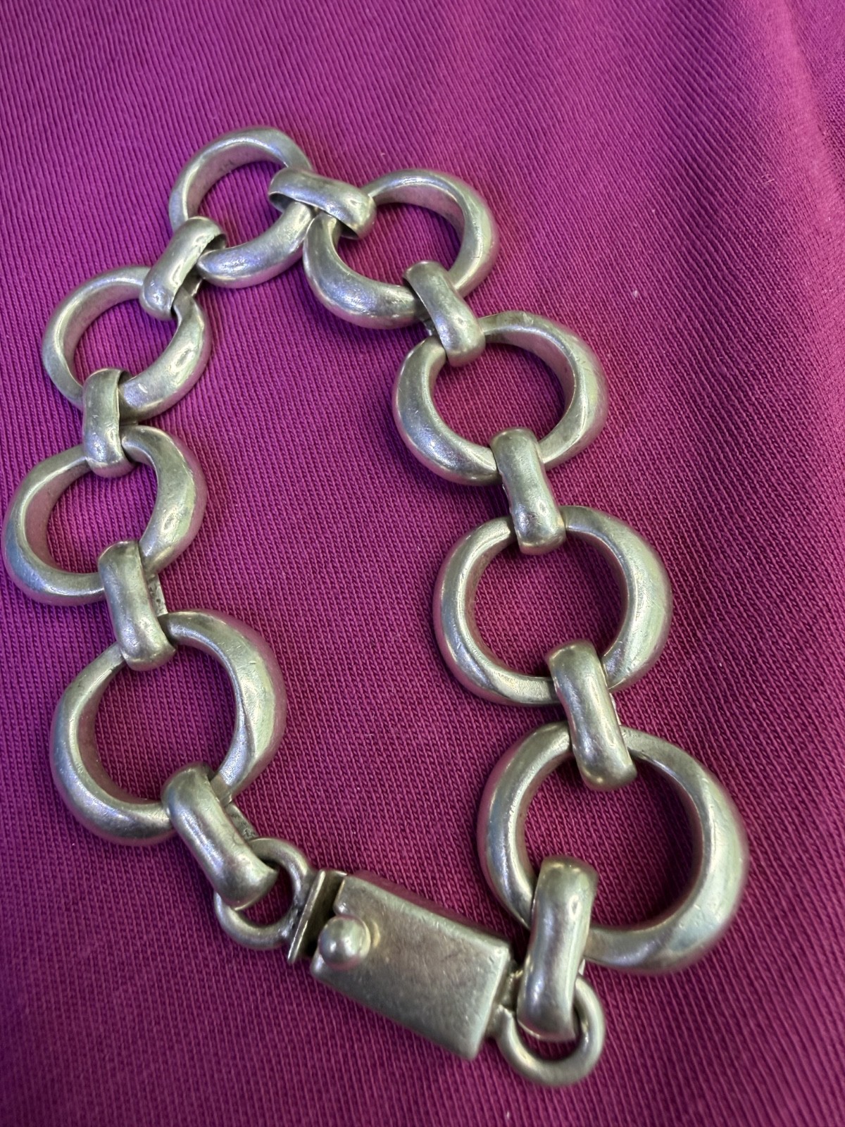 Sterling Silver Single Curb Chain Link Bracelet. 925 7” – Substantial
