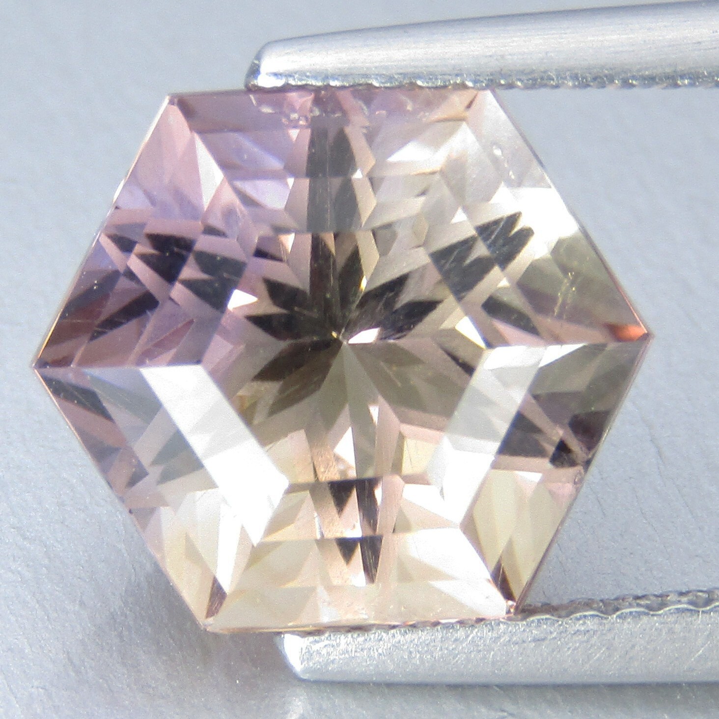 5.43Cts Stunning Natural Ametrine 10mm Hexagonal Magic Cut Loose Gemstone