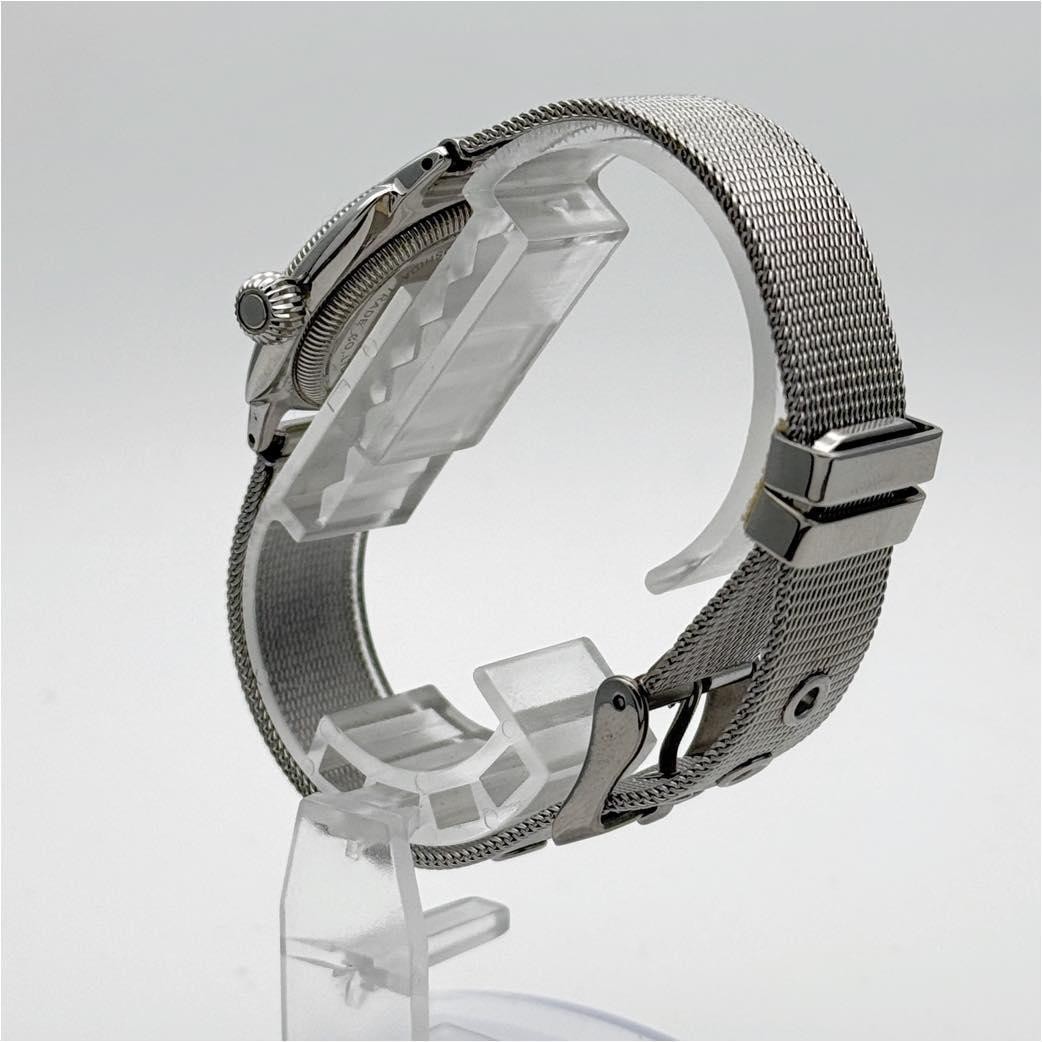 VAGUE WATCH CO COUSSIN Quartz Watch Silver Dial Stainless Steel Japan In hand
