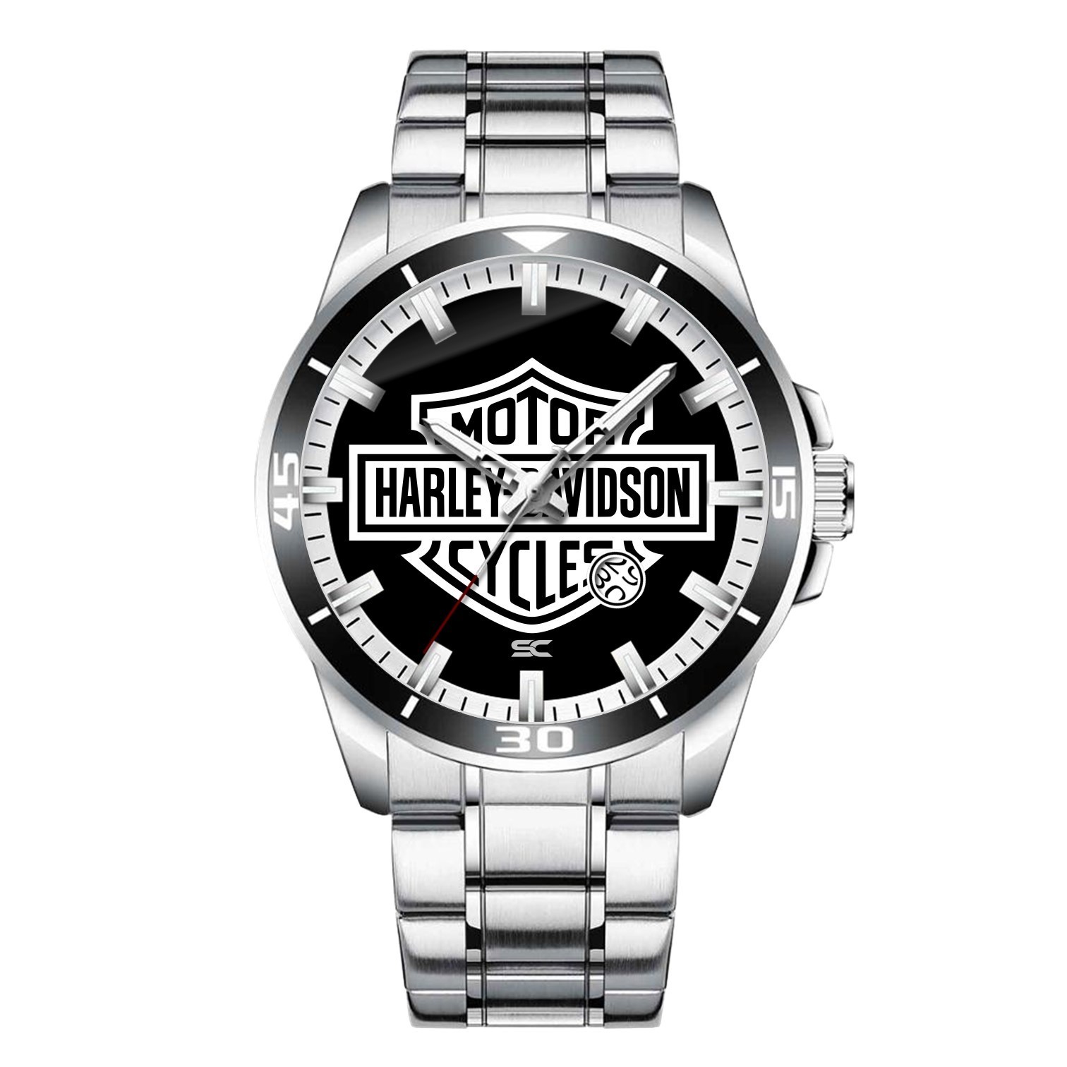 Harley & Davidson Passion Motorcycle Biker Steel Wrist Watch for Lovers