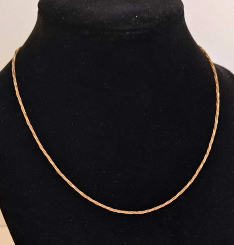 14K 585 Yellow Gold Chain 15 Inch Necklace 3.96 Grams – Signed & Stamped