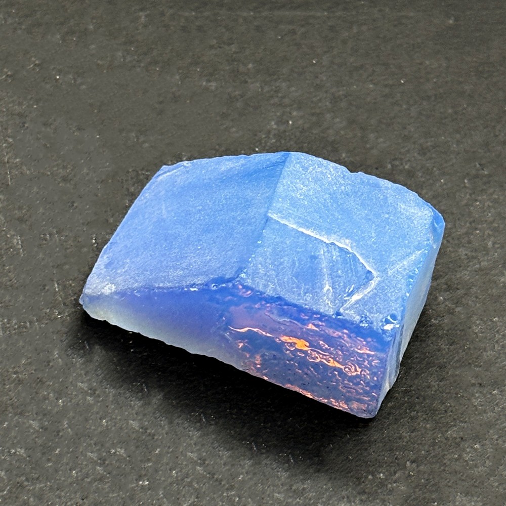 CERTIFIED Blue Opal Uncut Rough 157 Ct Lab-Created Loose Gemstone for Collection