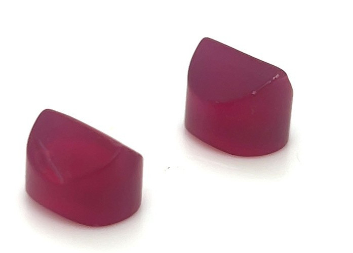 Red Flame Fusion Lab Created Lapidary Rubies 25cts