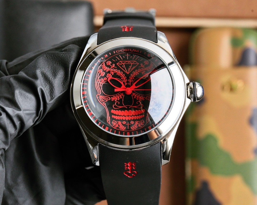 Corum Bubble Clown automatic mechanical movement men’s watch black/red dial
