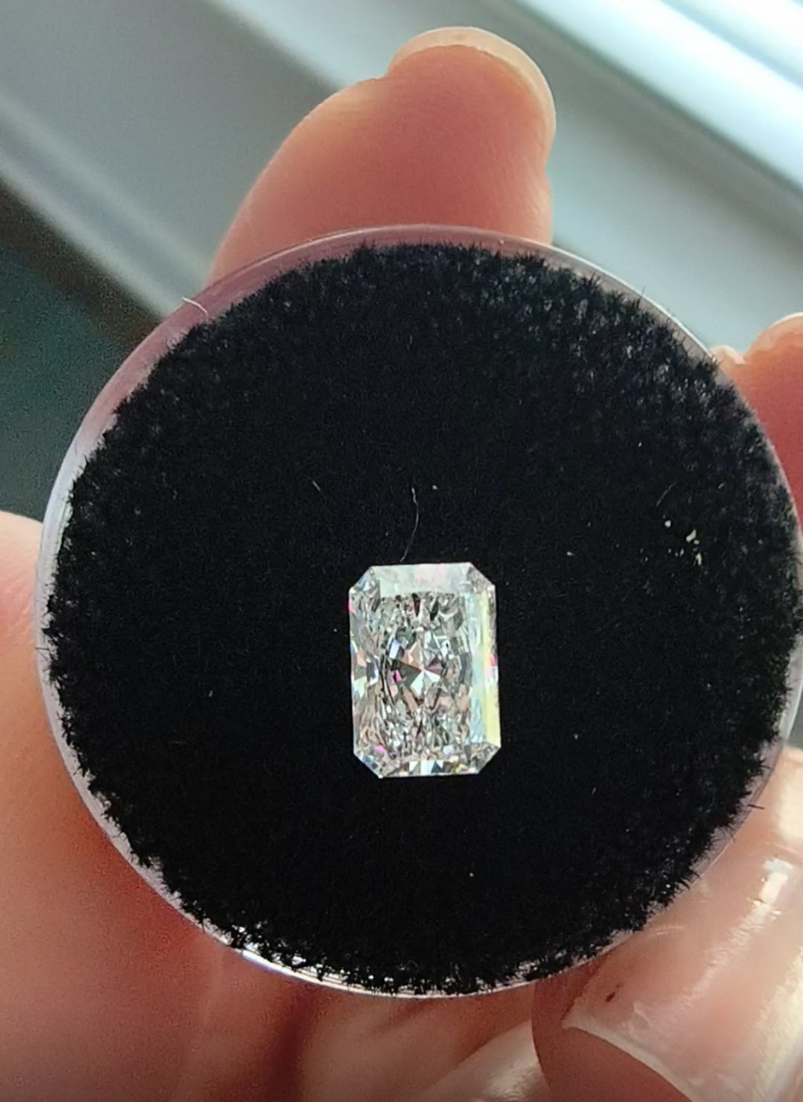 Loose IGI Certified 1.06 Radiant Cut VVS1 D Lab Grown Diamond