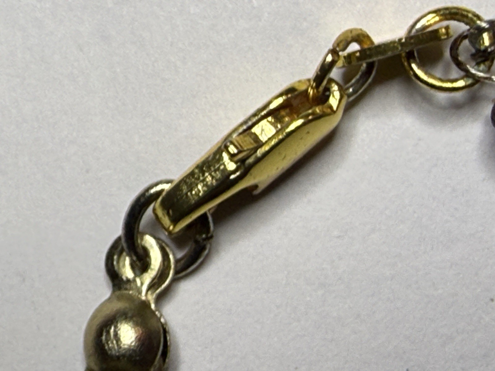Vintage Natural Organic Heishi Disc Bead Surfer Bracelet 18K GF Clasp 7.5″