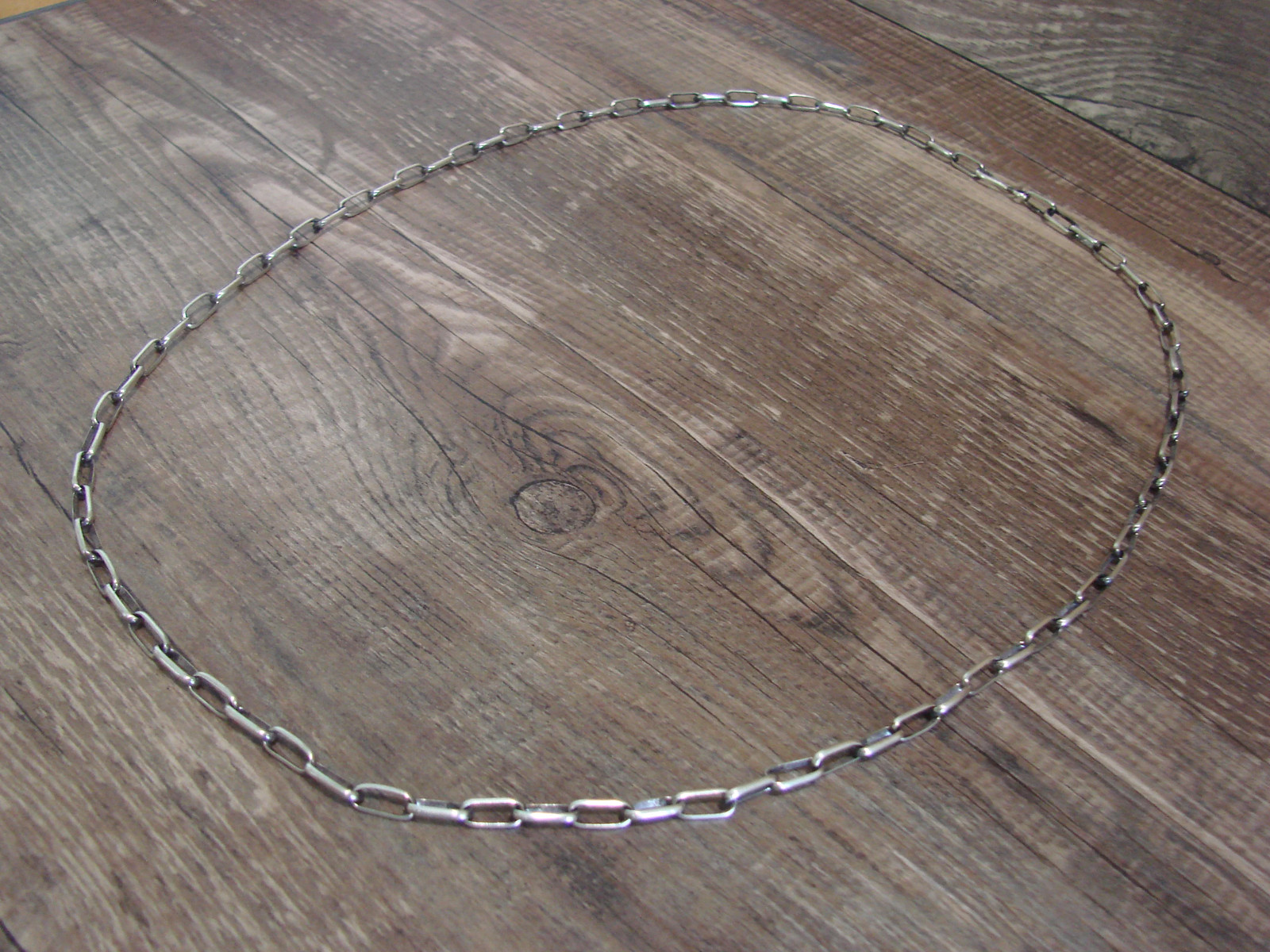 Native American Hand Made Sterling Silver 24″ Chain Link Necklace – Sally Shirle
