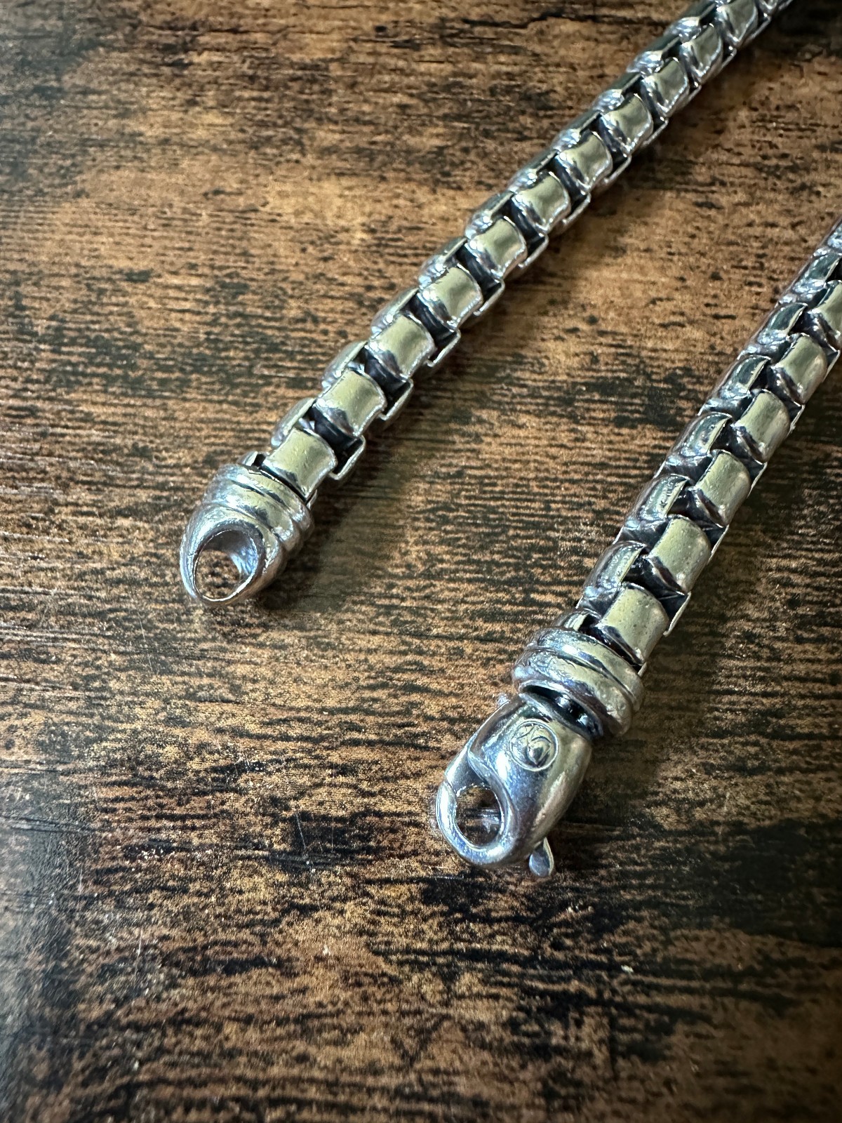 David Yurman Box Chain Necklace in Sterling Silver – 7.3mm – 20″ – FREE SHIP