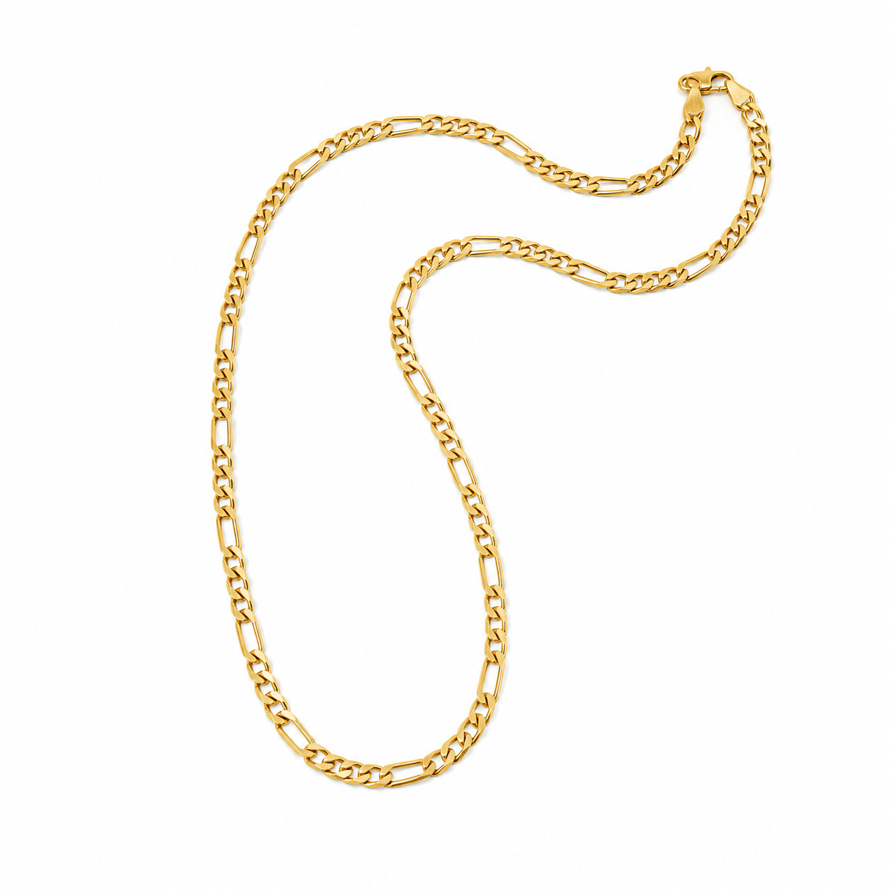 Diamond Cut Chain 18K Gold Filled Mariner Necklace 19.5″ Unisex Jewelry