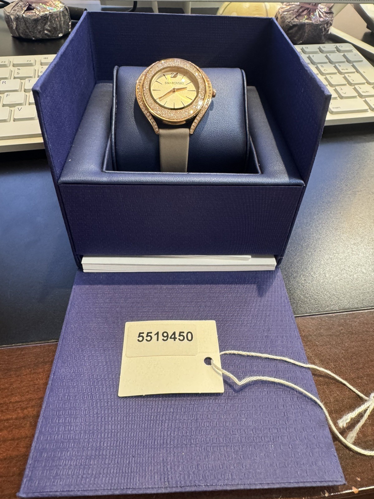 Swarovski Crystalline 5519450 Watch Gold Tone Finish, FREE SHIPPING