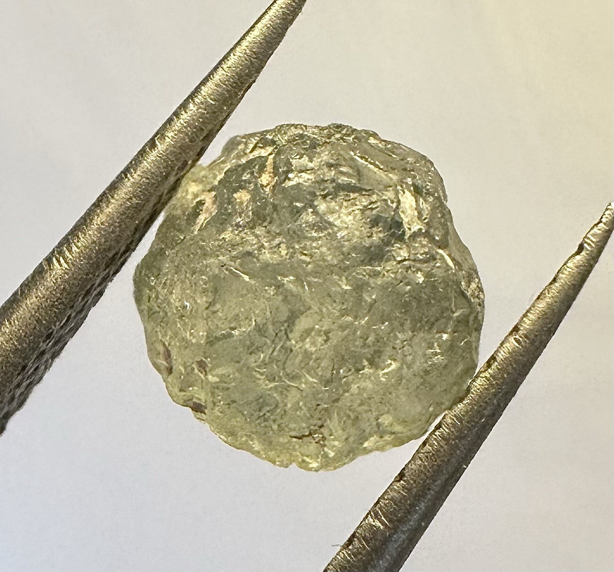 Gorgeous Natural Uncut Green Montana Sapphire 2.00 CT Approx 6x6x5 mm