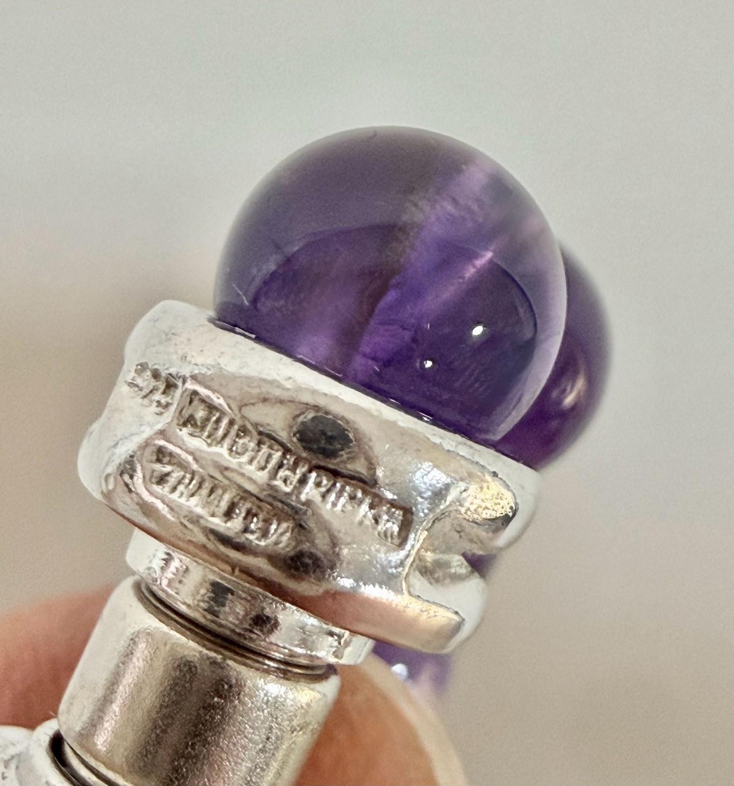 Judith Ripka Amethyst Beaded 17” Necklace with Sterling Silver Clasp