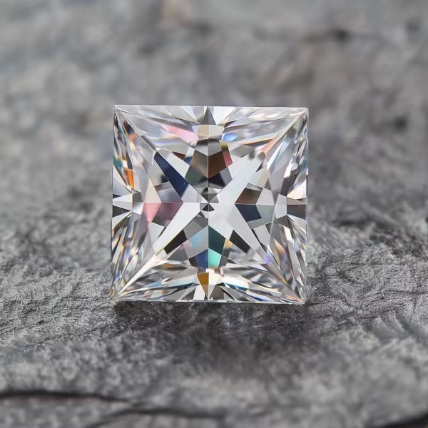 2mm to 5mm Princess Cut Moissanite Loose Stone, D Color VVS1 Excellent Cut