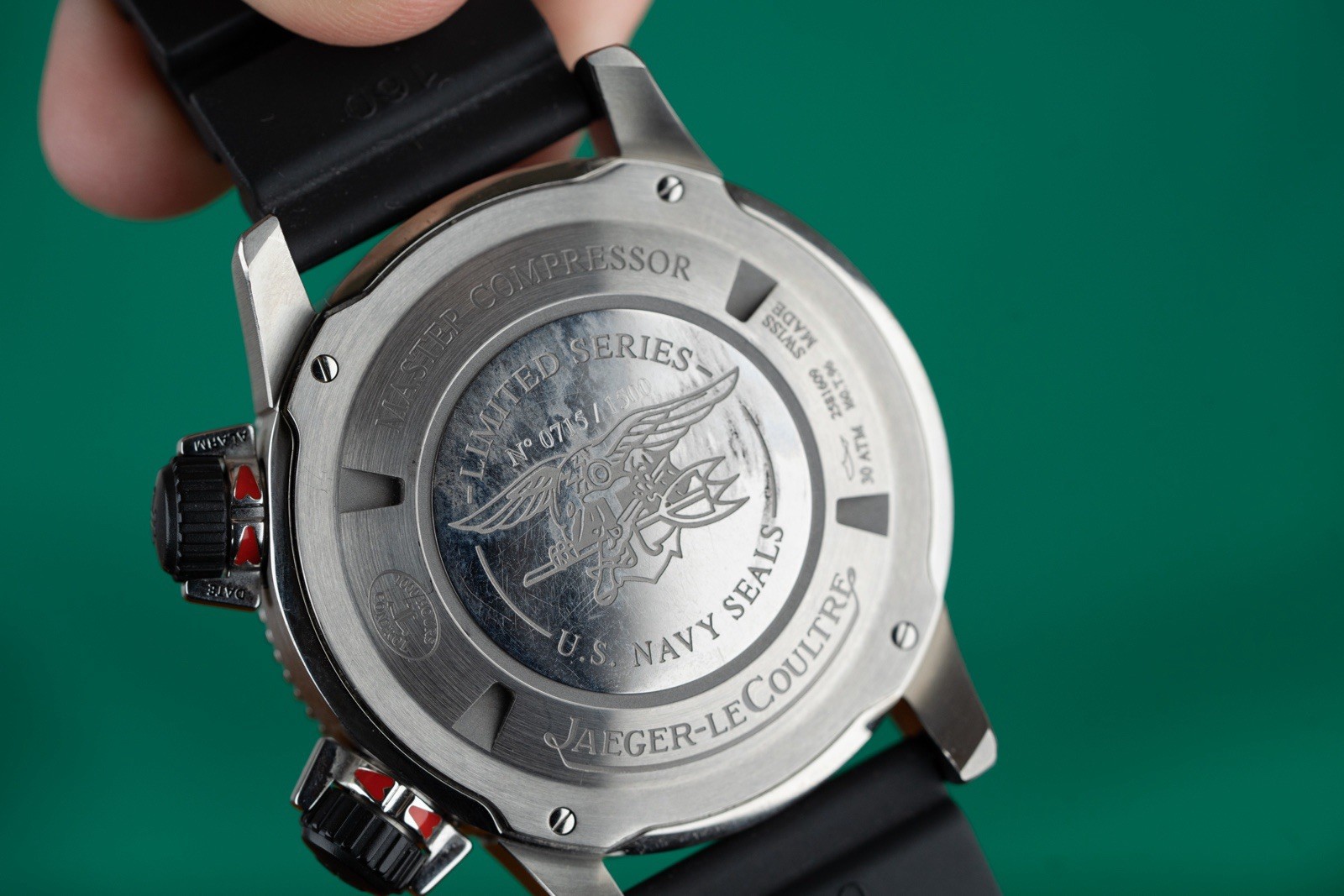 Jaeger LeCoultre Q183T770 Master Compressor Diving Alarm Navy SEALs Limited Edit