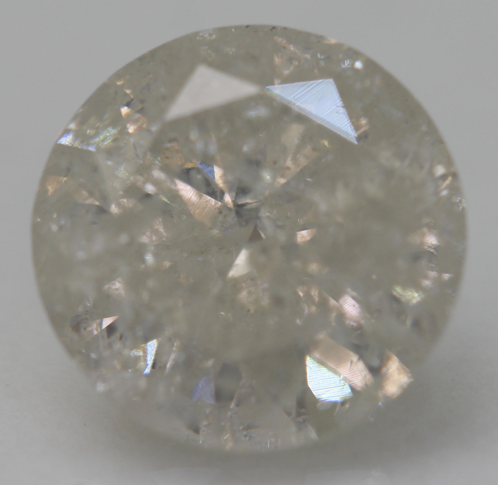 Certified 2.15 Carat F Color Round Brilliant Natural MINED Loose Diamond 8.3mm