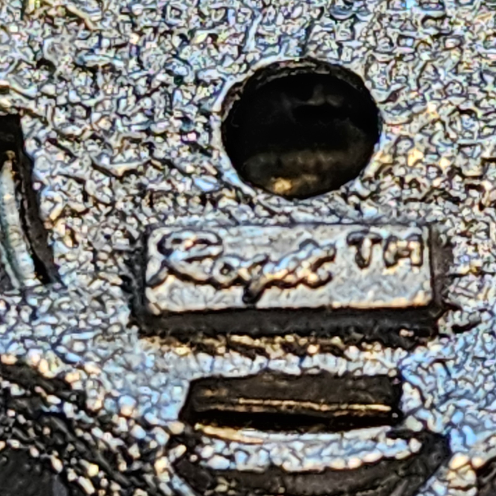 ROGET TM Signed Silver Tone Open Work Floral Lace MCM Flower Brooch Pin Chunky