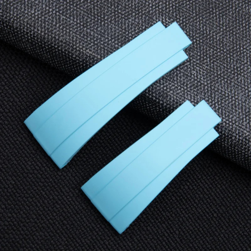 18mm FKM Rubber Strap Watch Band Fits Rolex Yacht Master 37mm 268655