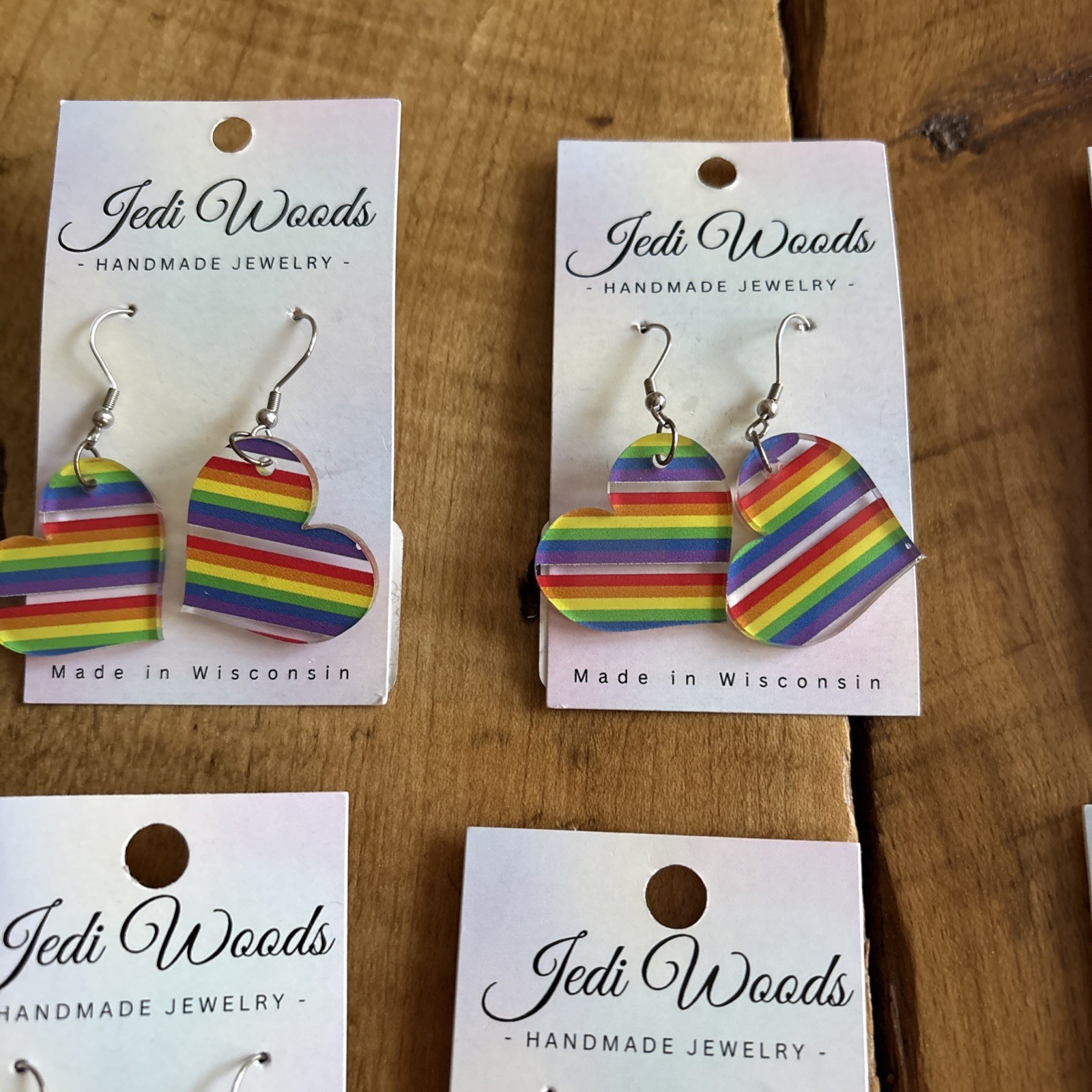 Brand New Set Of Handmade Dangly Earrings 11 Pairs In Total