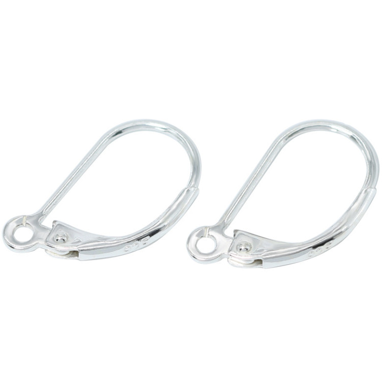 925 Sterling Silver Hypoallergenic Leverback Earring Hooks Ear Wire Connector