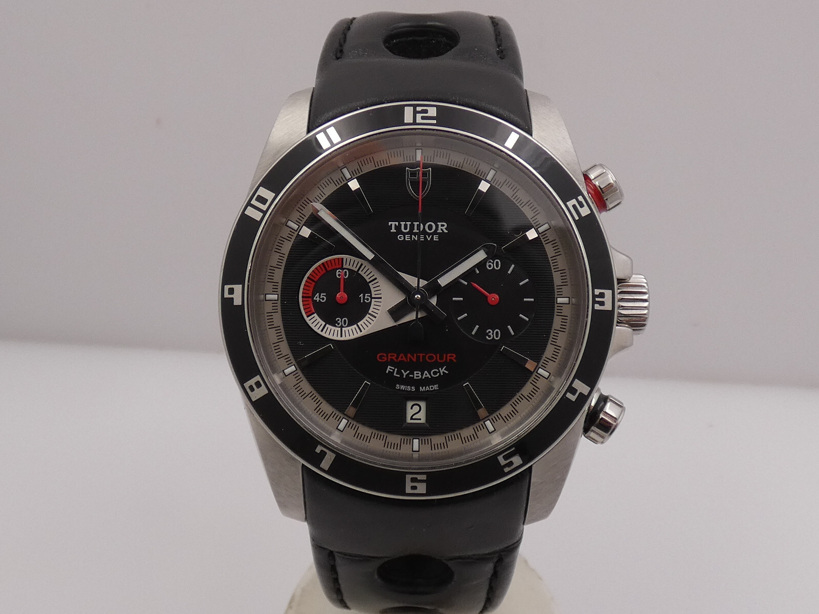 TUDOR GRANTOUR FLY-BACK 20550N 42MM AUTOMATIC STEEL CHRONOGRAPH WATCH