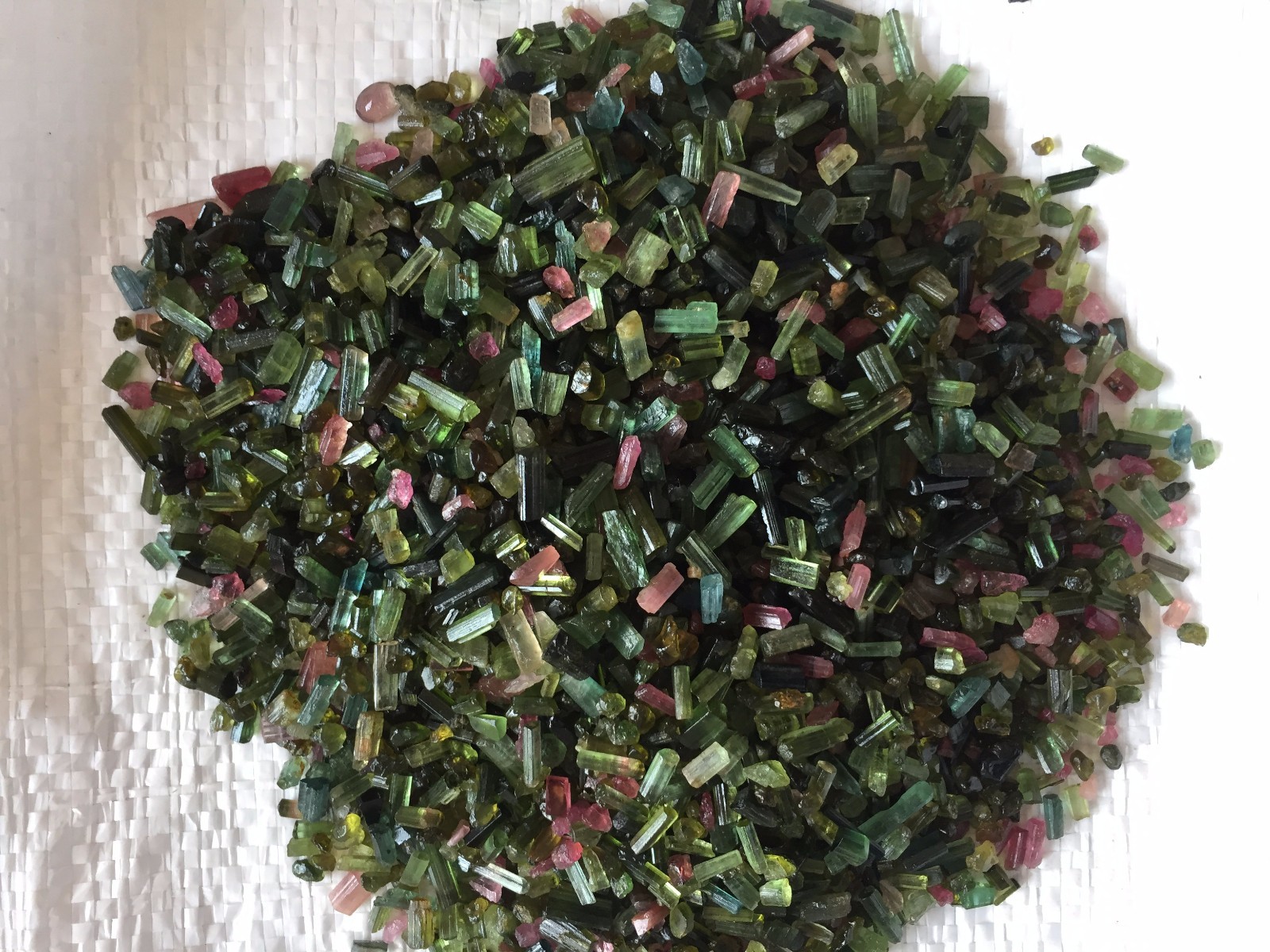 Natural Multi Tourmaline Pencil Form Rough, Multi tourmaline rough stone