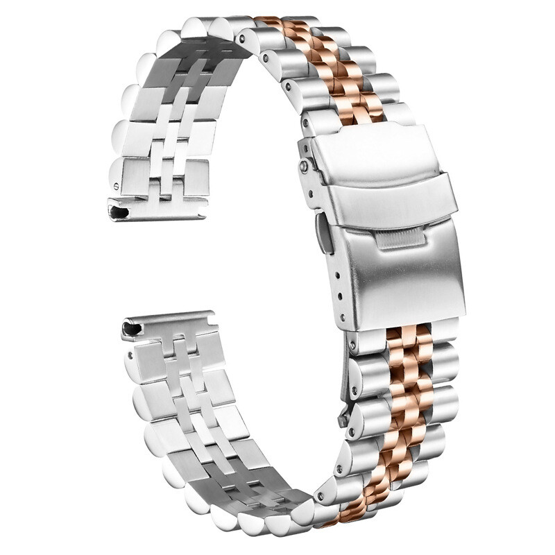 High Grade Solid Rugged Stainless Steel Watch Wristbands Business Strap 18-30mm