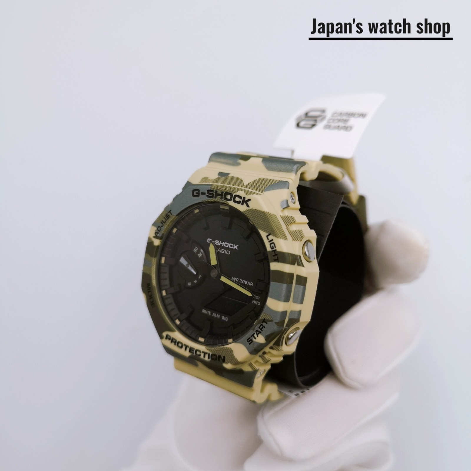 CASIO G-SHOCK GA-2100CM-5AJF Black Camouflage Green Unisex Watch New in Box