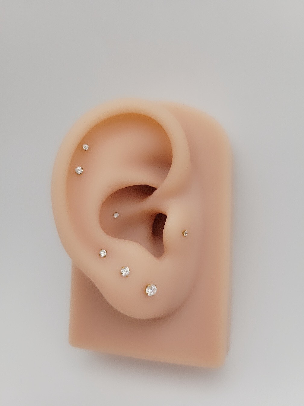 20G/18G/16G Titanium 2mm~3mm Stud Push Pin Labret, Threadless Flat Back Earring