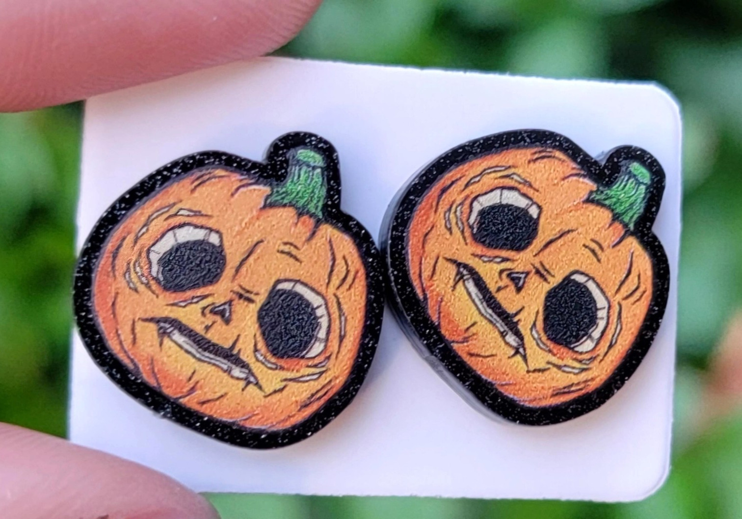 Lil Boo Pumpkin Earrings Halloween Horror Nights Dangly Stud Option