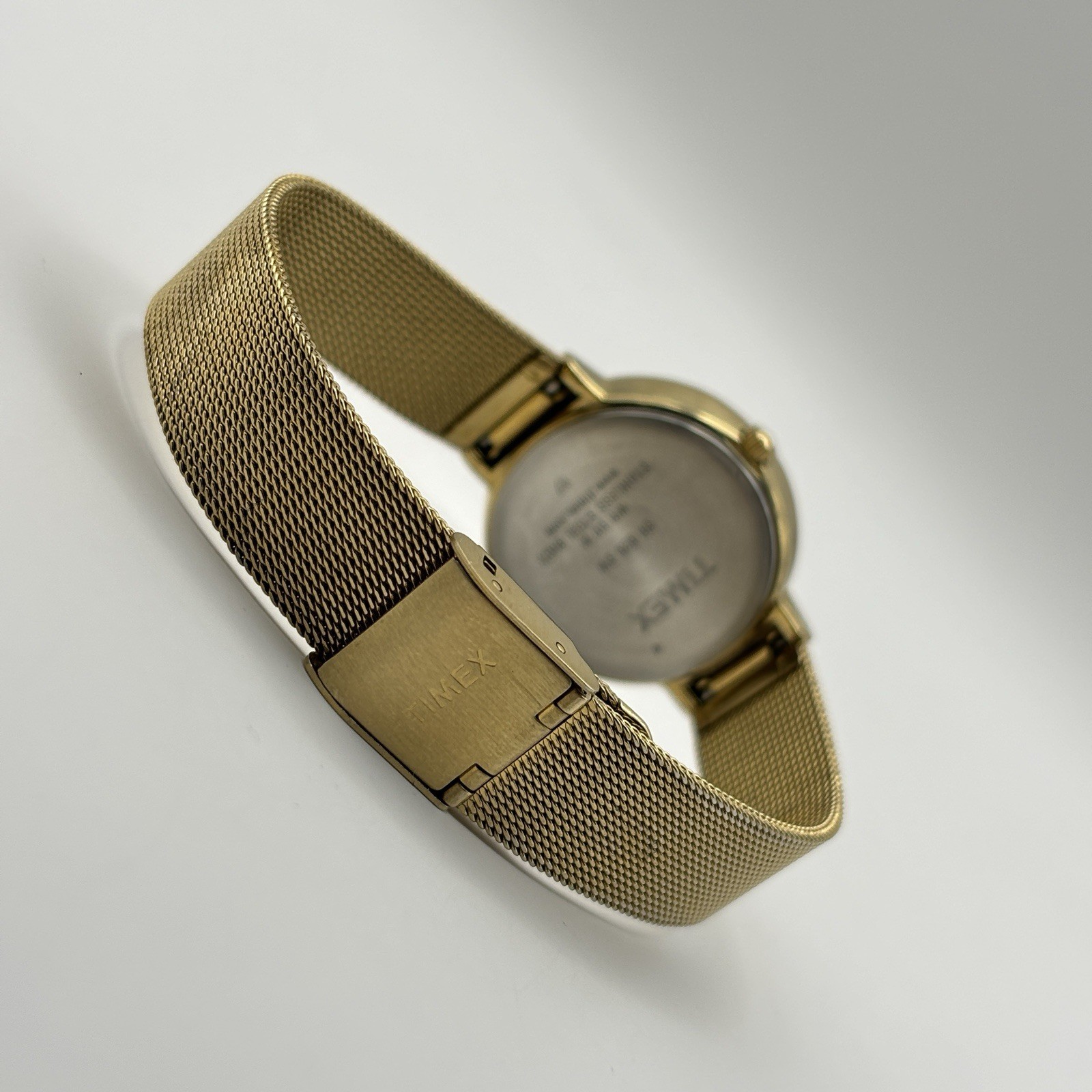 Timex Ameritus Gold-Tone SS Mesh Bracelet Dress Ladies Watch T2P197 #7.21