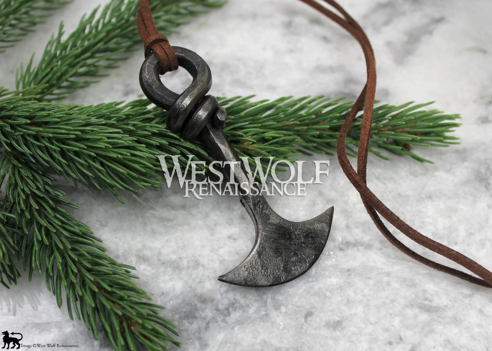 Large Viking Axe Blade Pendant – Hand-Forged Wearble Tool & Jewelry — Norse/Me