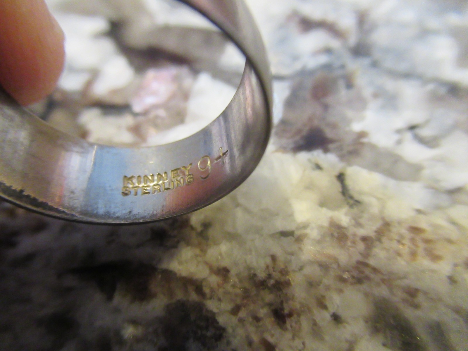 FRESNO STATE COLLEGE Kinney Sterling Class Ring- Size 9 Vintage 5.7g