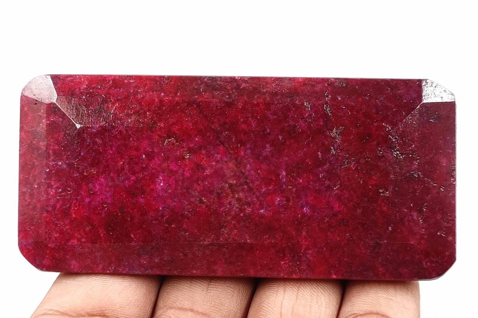 Winsome 920-1020 Ct Natural Red Ruby EGL Certified Emerald Cut Gemstone DNZ