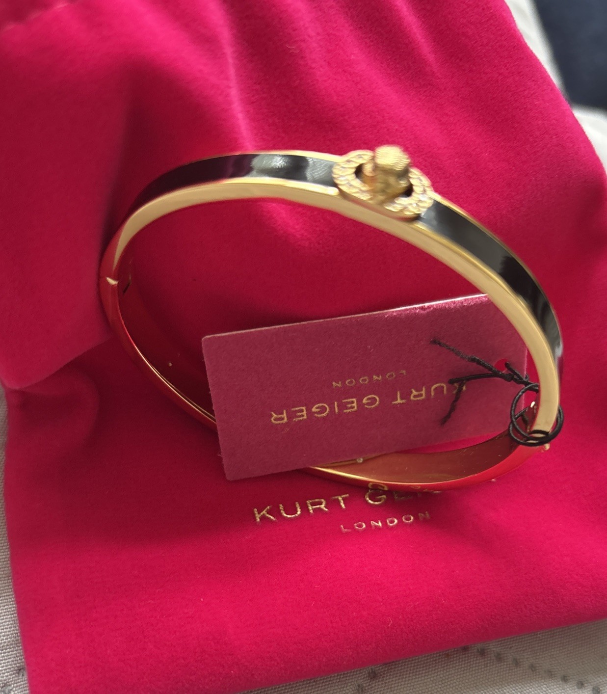 Kurt Geiger London Signature Chelsea Eagle Enamel Bangle Bracelet