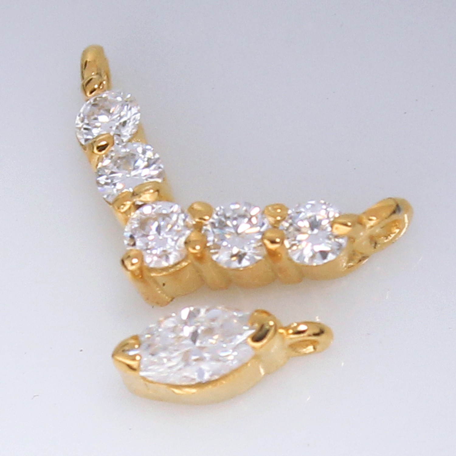Natural Certified VVS1 D Diamond Women Luxury Designer Pendant 14k Gold Over