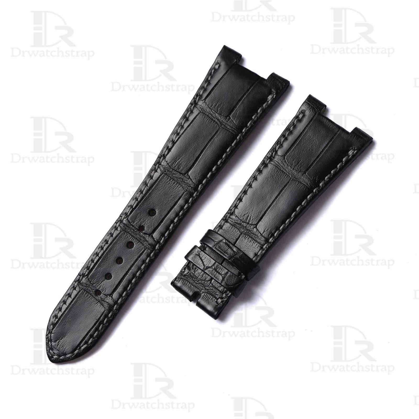 Dark Brown Croco leather strap for Patek Philippe Nautilus 5712 5711 7010