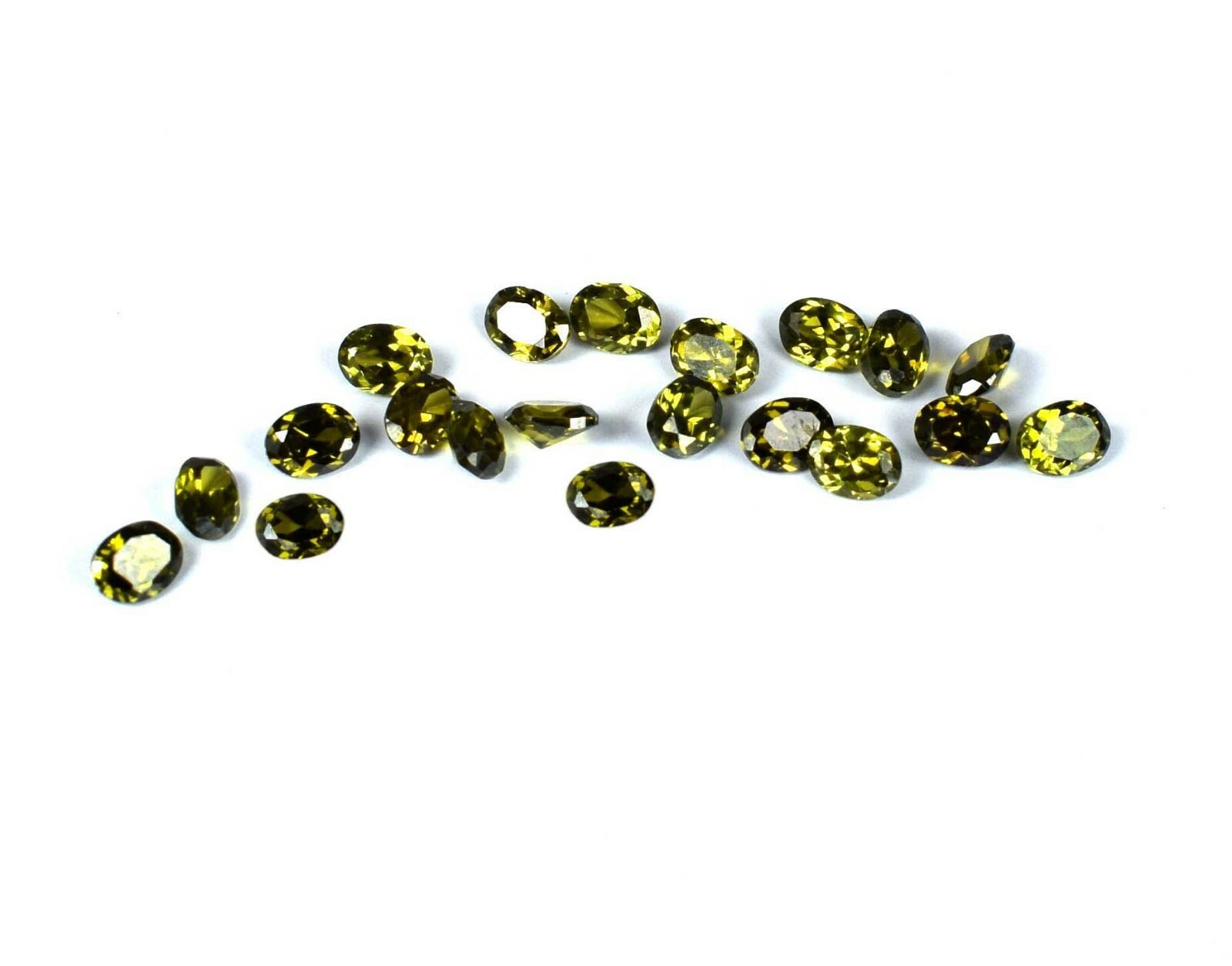 6.40 Ct/3 mm Oval Green Tourmaline Natural Gemstone 20 Pcs Lot Certified BB04