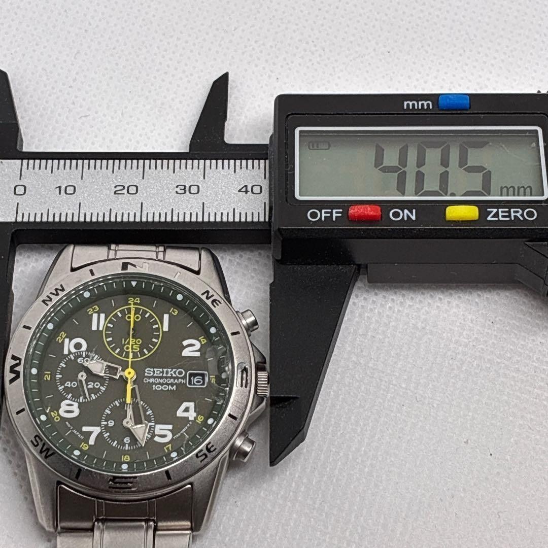 Seiko Chronograph 7T92-0DX0 Quartz Date Men’s Kaiki Military Pilot From Japan