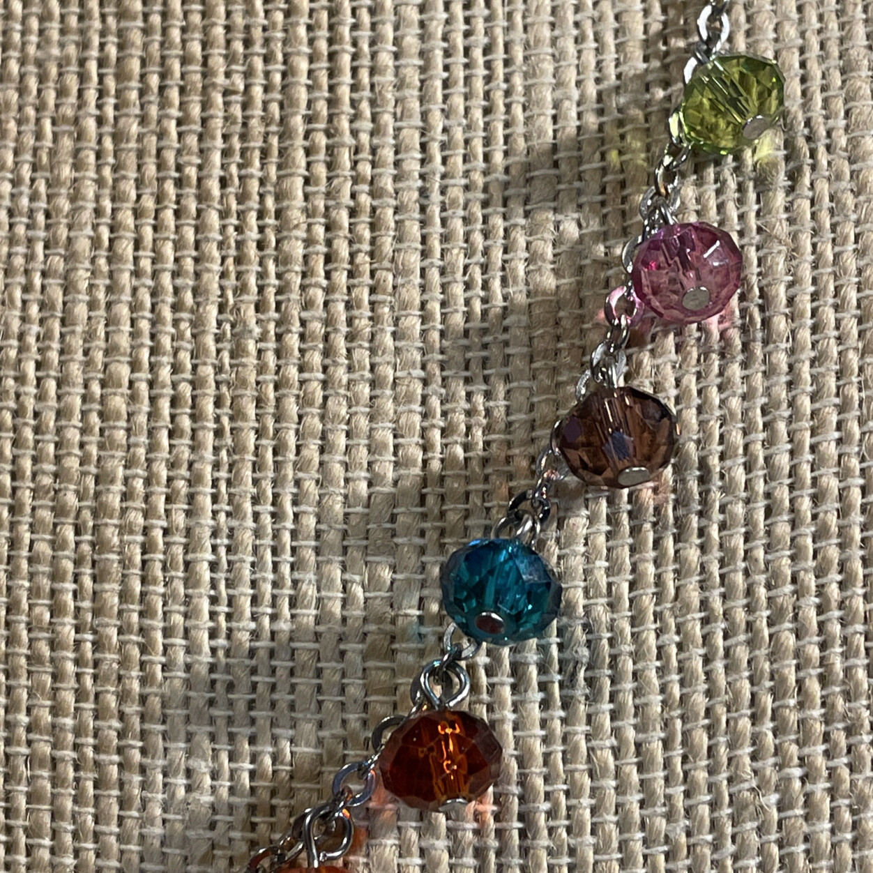 NWT Ashley Cooper Collection Multicolor Crystal Necklace