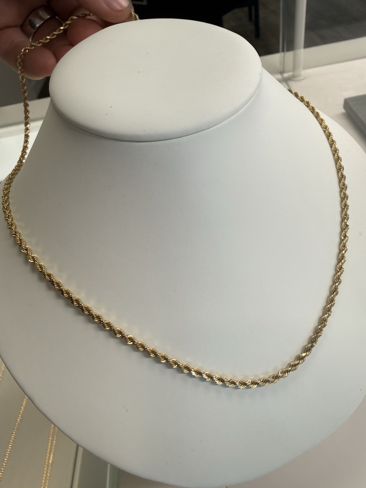 14KT Yellow Gold Rope Chain 20.5”- 2.2MM (Solid)
