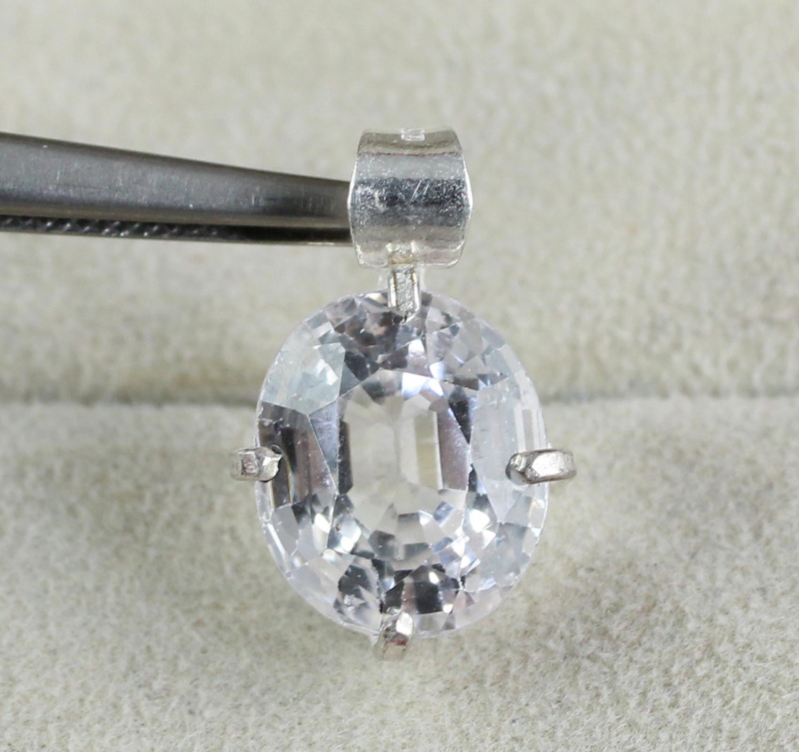 11.70 Ct Natural Phenakite Oval Gems Certified Men’s Pendant Memorial Day Gift
