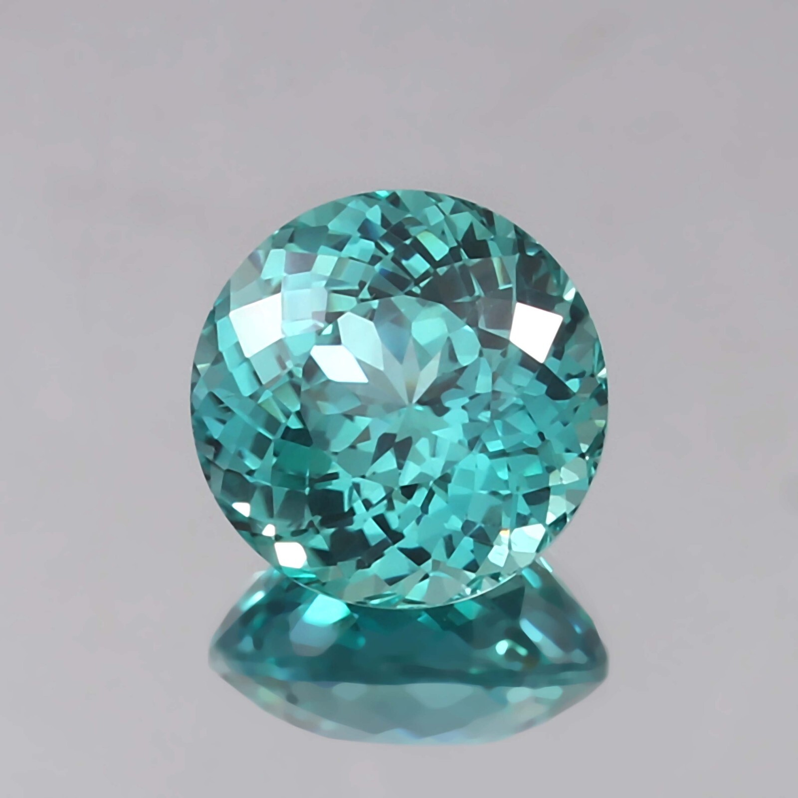 AAA Natural Ceylon Blue Green Parti Sapphire Round Cut Loose Gemstone 23.10 Ct