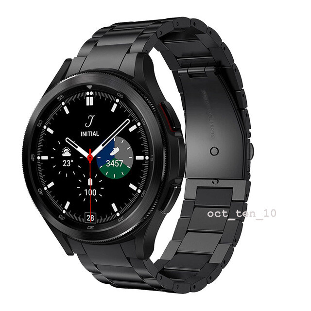 For Samsung Galaxy Watch 4 5 6 7 40/43/44/47mm Stainless Steel Metal Strap Band