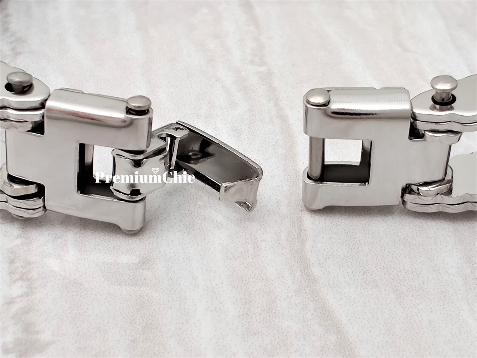 SOLID Stainless Steel Motorcycle Bike Chain Design Bracelet Men’s Jewelry 16MM